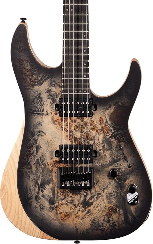 open zoom image for Schecter Reaper 6 Electric Guitar, Charcoal Burst, Body Straight Front