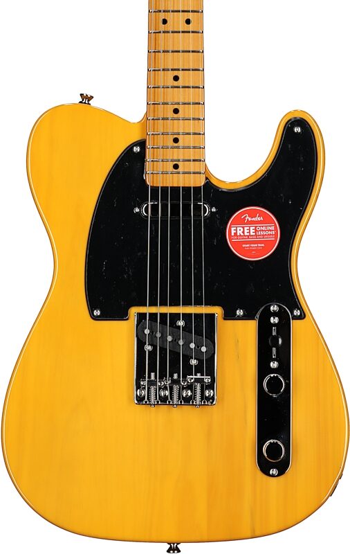 open zoom image for Squier Classic Vibe '50s Telecaster Electric Guitar, Butterscotch Blonde, Body Straight Front