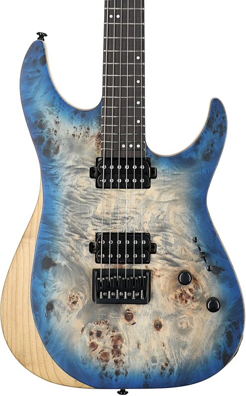 open zoom image for Schecter Reaper 6 Electric Guitar, Sky Burst, Body Straight Front