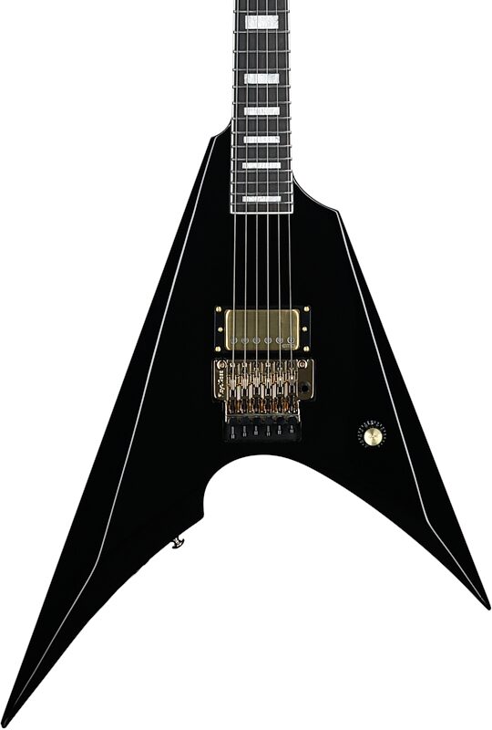 open zoom image for ESP LTD MSV-1 Mike Schleibaum Electric Guitar (with Case), Black, Open Box (Very Good), Body Straight Front