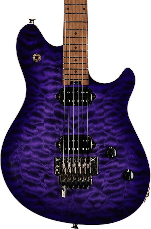 open zoom image for EVH Eddie Van Halen Wolfgang Special Quilted Maple Electric Guitar, Purple Burst, Body Straight Front