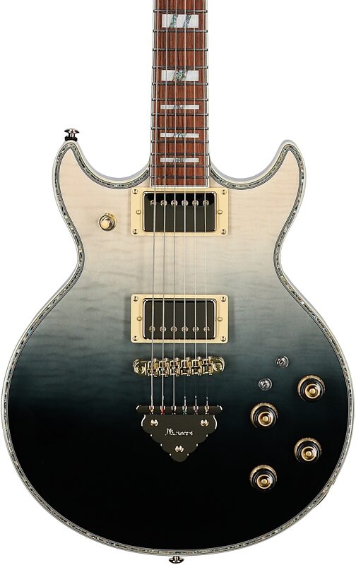 open zoom image for Ibanez AR420 Artist Electric Guitar, Black Mirage Gradation, Body Straight Front