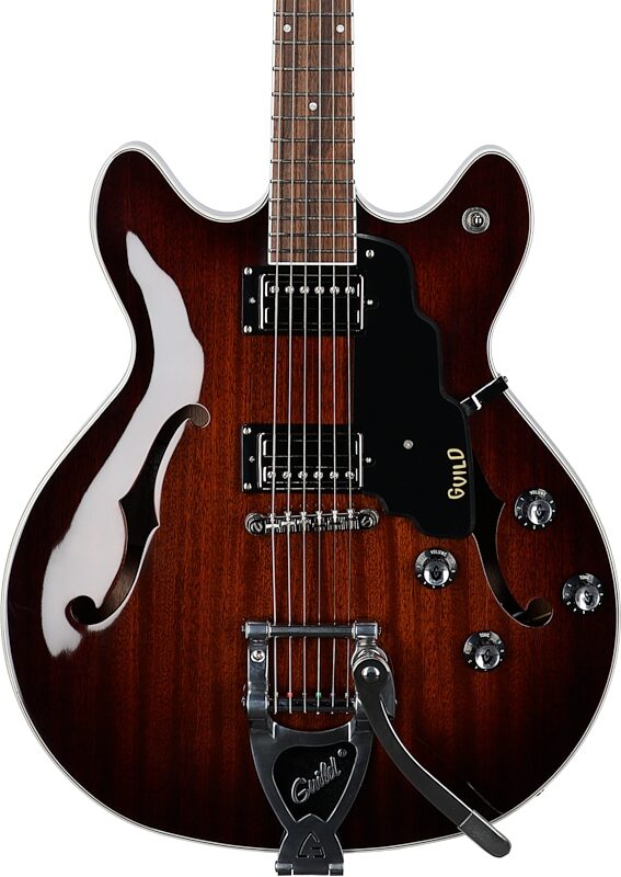 open zoom image for Guild Starfire I Electric Guitar, California Burst, Body Straight Front