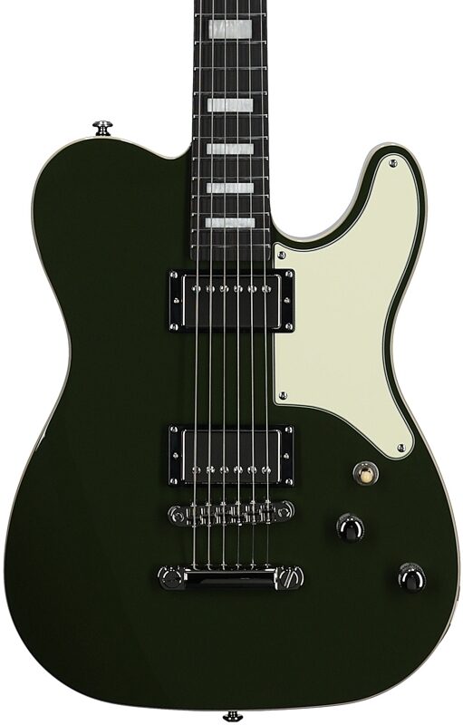 open zoom image for Schecter Jack Fowler PT Electric Guitar, Drab Green, Body Straight Front