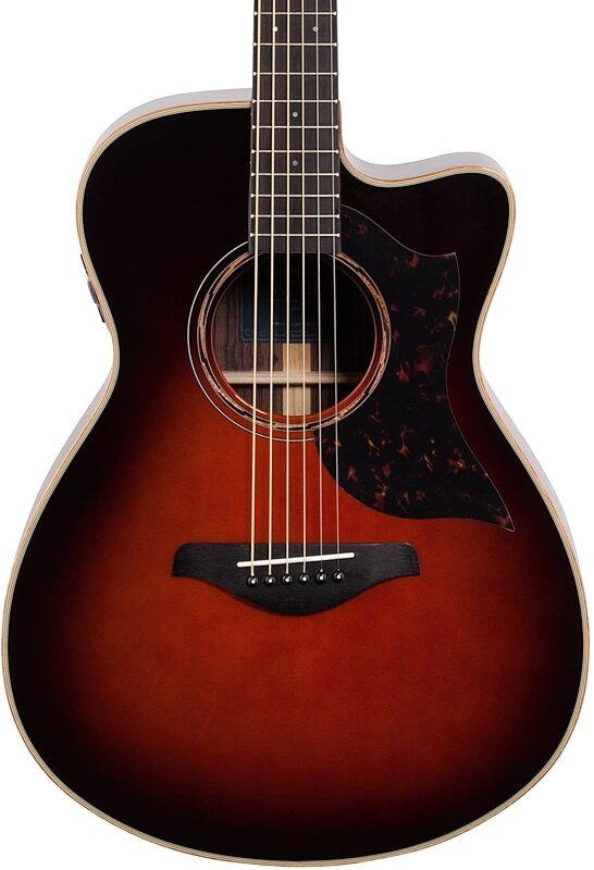 open zoom image for Yamaha AC3R ARE Acoustic-Electric Guitar (with Gig Bag), Tobacco Brown Sunburst, Body Straight Front