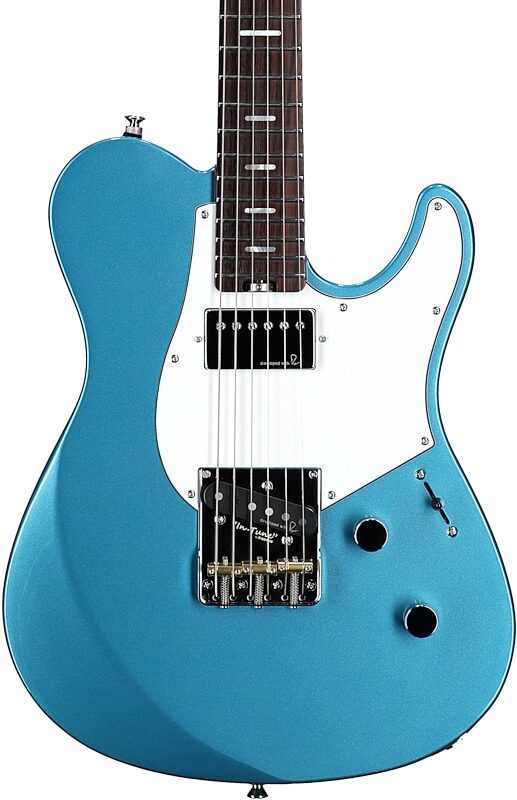 open zoom image for Yamaha PACP11S Pacifica Pro Electric Guitar, Rosewood Fingerboard (with Case), Breeze Metallic Blue, Body Straight Front
