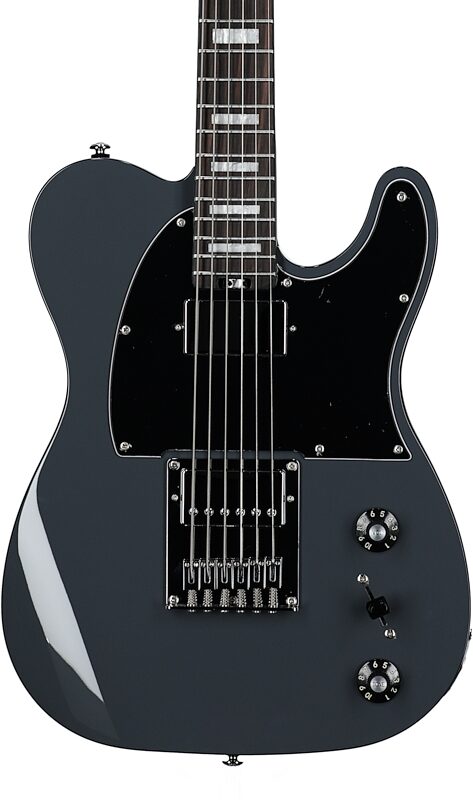 open zoom image for Schecter PT EX Extended Range Electric Guitar, Dorian Gray, Body Straight Front