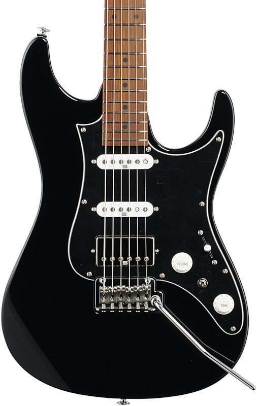 open zoom image for Ibanez AZ2204B Prestige Electric Guitar (with Case), Black, Body Straight Front