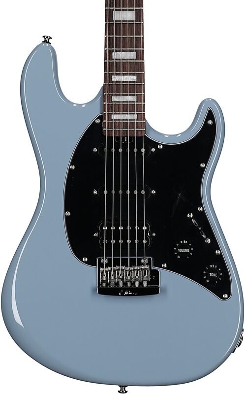 open zoom image for Sterling by Music Man Cutlass CT50 Plus Electric Guitar, Aqua Grey, Rosewood Fretboard, Open Box (Very Good), Body Straight Front