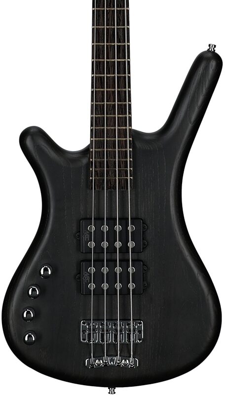 open zoom image for Warwick RockBass Corvette Basic 4 Left Handed Bass Guitar, Black, Body Straight Front