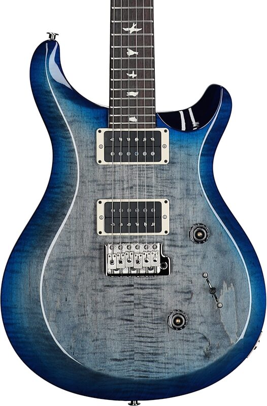 open zoom image for PRS Paul Reed Smith S2 Custom Color 24 Electric Guitar (with Gig Bag), Faded Gray Black Blue Burst, Body Straight Front