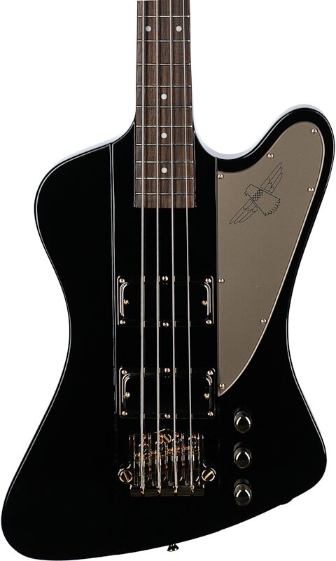 open zoom image for Epiphone Rex Brown Thunderbird Electric Bass (with Hard Case), Ebony, Body Straight Front