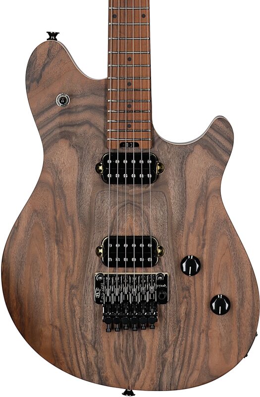 open zoom image for EVH Eddie Van Halen WG Wolfgang Standard Exotic Electric Guitar, with Maple Fingerboard, Exotic Black Walnut, Open Box (Very Good), Body Straight Front