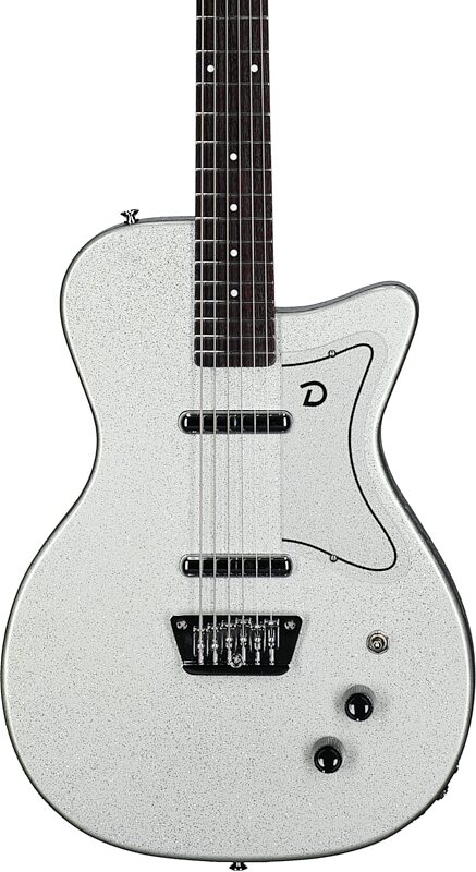 open zoom image for Danelectro '56 Baritone Electric Guitar, Silver Metalflake, Body Straight Front