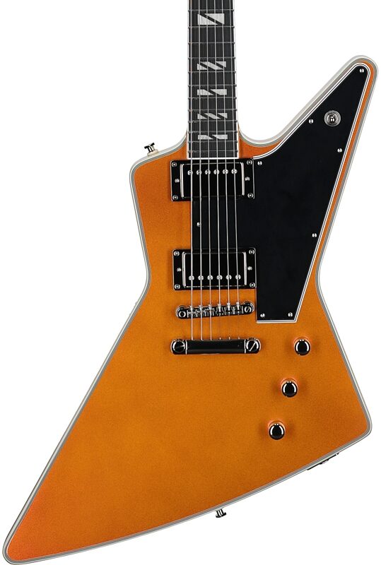 open zoom image for Epiphone Futura Explorer Custom Electric Guitar (with Gig Bag), Firestorm Shift, Body Straight Front