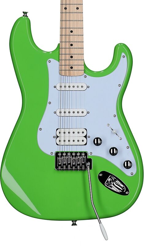 open zoom image for Kramer Focus VT-211S Electric Guitar, Neon Green, Body Straight Front