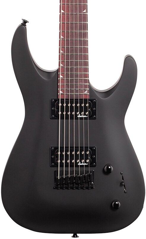 open zoom image for Jackson JS22-7 DKA Dinky HT Electric Guitar, 7-String (with Amaranth Fingerboard), Satin Black, Body Straight Front