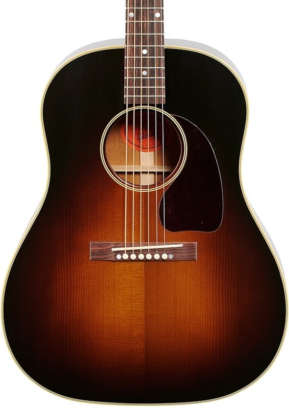 open zoom image for Gibson Custom Shop Historic 1942 Banner J-45 VOS Acoustic Guitar (with Case), Vintage Sunburst, Body Straight Front