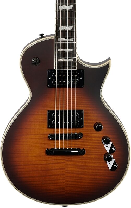 open zoom image for ESP LTD EC-1000T CTM Traditional Series Electric Guitar, Tobacco Sunburst, Body Straight Front