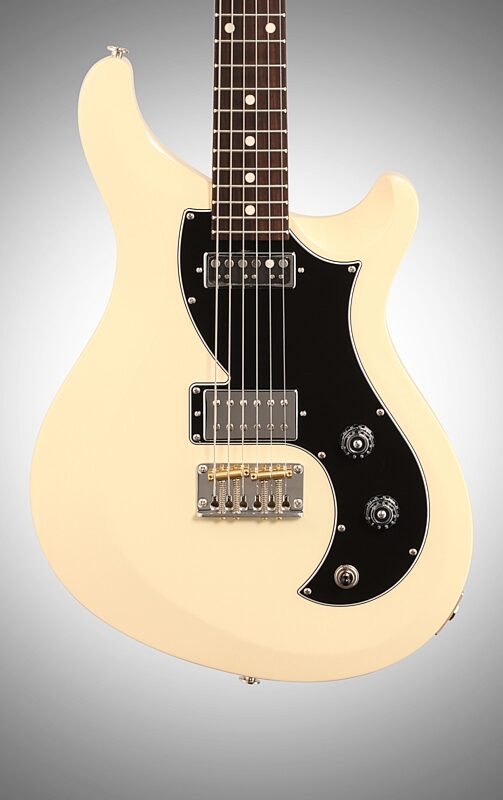 open zoom image for PRS Paul Reed Smith S2 Vela Electric Guitar, Dot Inlays (with Gig Bag), Antique White, Body Straight Front