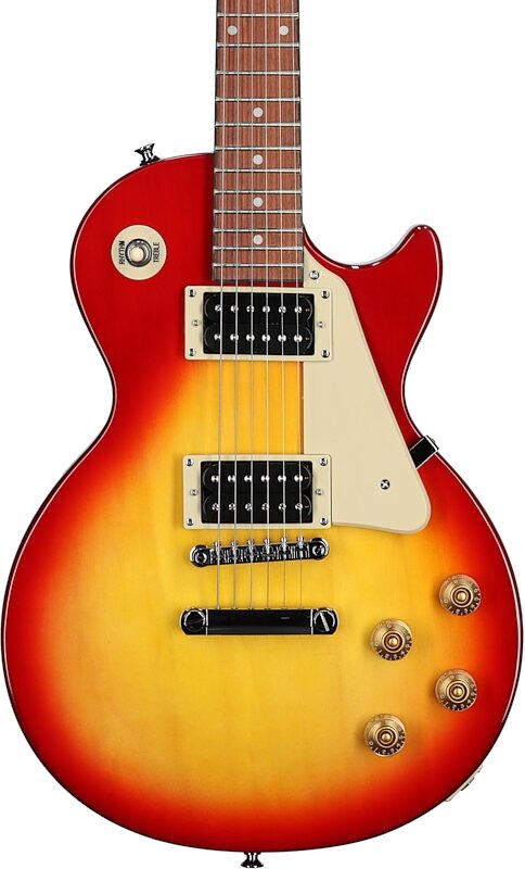 open zoom image for Epiphone Les Paul 100 Electric Guitar, Heritage Cherry Sunburst, Body Straight Front