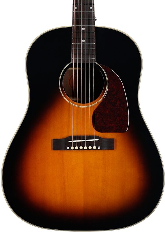 open zoom image for Epiphone Inspired by Gibson J-45 Standard Acoustic-Electric Guitar (with Gig Bag), Vintage Sunburst, Body Straight Front