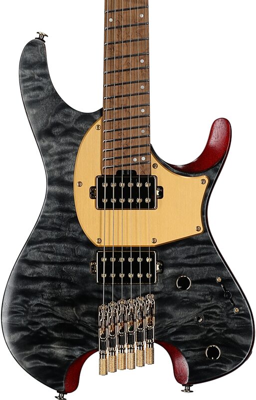 open zoom image for Ibanez Manuel Gardner Fernandes Electric Guitar (with Gig Bag), Obsidian Black, Body Straight Front