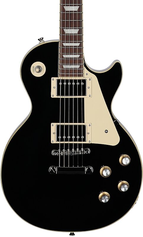 open zoom image for Epiphone Inspired by Gibson Les Paul Standard '60s Electric Guitar (with Gig Bag), Ebony, Open Box (Very Good), Body Straight Front