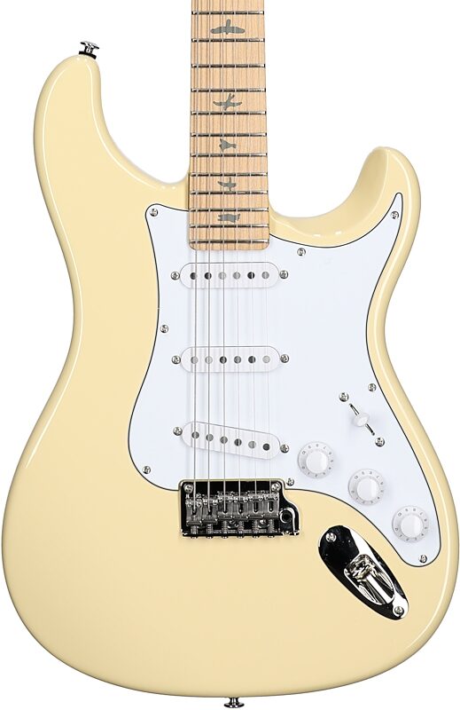 open zoom image for PRS Paul Reed Smith SE Silver Sky Electric Guitar, Maple Fretboard (with Gig Bag), Moon White, Body Straight Front