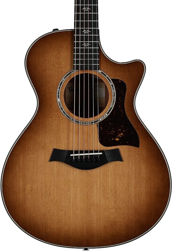open zoom image for Taylor 512ce Grand Concert Acoustic-Electric Guitar (with Case), Urban Iron Bark, Body Straight Front