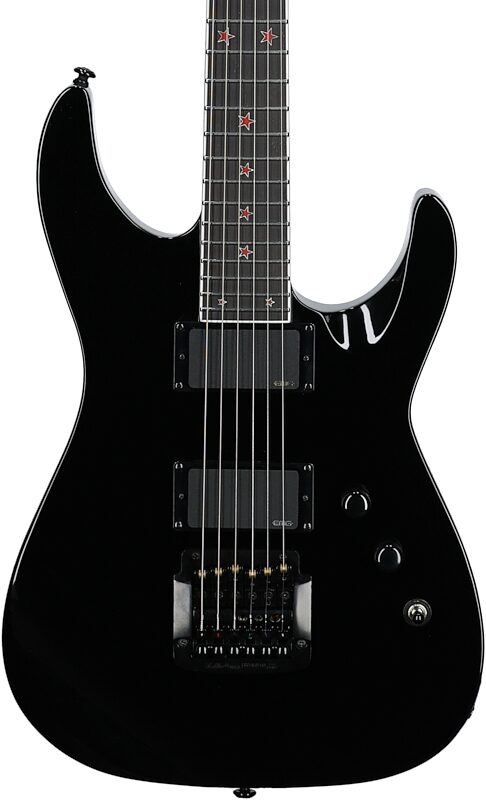 open zoom image for ESP LTD Jeff Hanneman JH-600 CTM Electric Guitar (with Case), Black, Body Straight Front