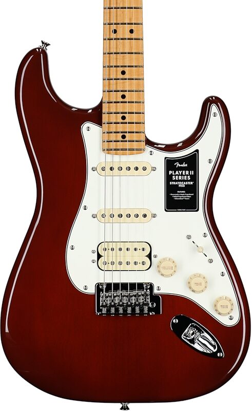 open zoom image for Fender Player II Stratocaster HSS Chambered Mahogany Electric Guitar, Mocha Burst, Body Straight Front