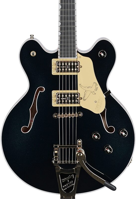 open zoom image for Gretsch Falcon Center Block LTD Double-Cut Electric Guitar (with Case), Midnight Sapphire, Open Box (Very Good), Body Straight Front