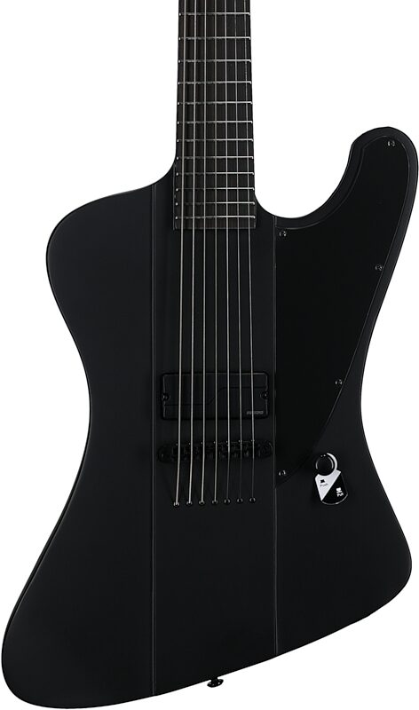 open zoom image for ESP LTD Phoenix 7 Baritone Electric Guitar, Black Metal, Body Straight Front