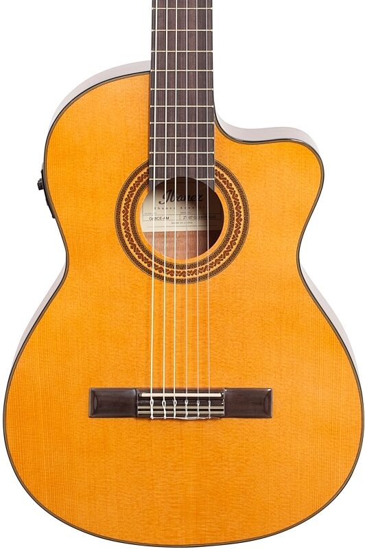 open zoom image for Ibanez GA6CE Classical Cutaway Acoustic-Electric Guitar, New, Body Straight Front