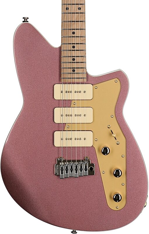 open zoom image for Reverend Ryan Malicsi Signature Electric Guitar, Mulberry Mist, Body Straight Front