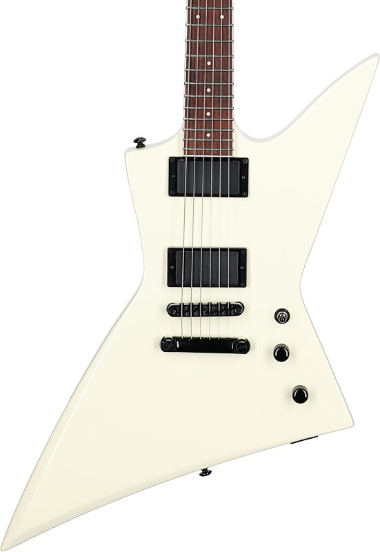 open zoom image for ESP LTD EX-200 Electric Guitar, Olympic White, Body Straight Front