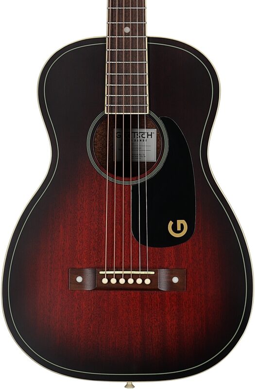 open zoom image for Gretsch G9500 Jim Dandy Parlor Flat Top Acoustic Guitar, Deep Cherry Burst, Body Straight Front