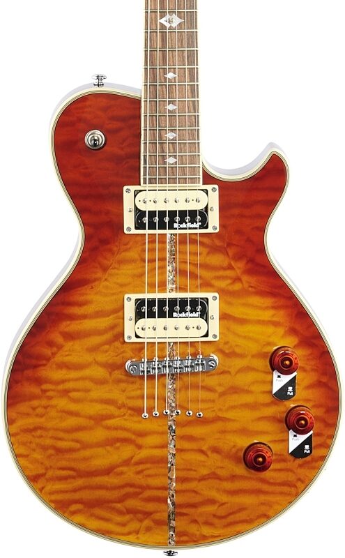 open zoom image for Michael Kelly Custom Collection Patriot Instinct Bold Electric Guitar, Pau Ferro Fingerboard, Scorched, Body Straight Front