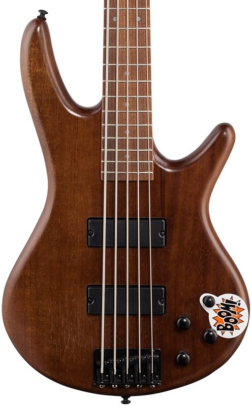 open zoom image for Ibanez GSR205 Electric Bass, 5-String, Walnut Flat, Body Straight Front