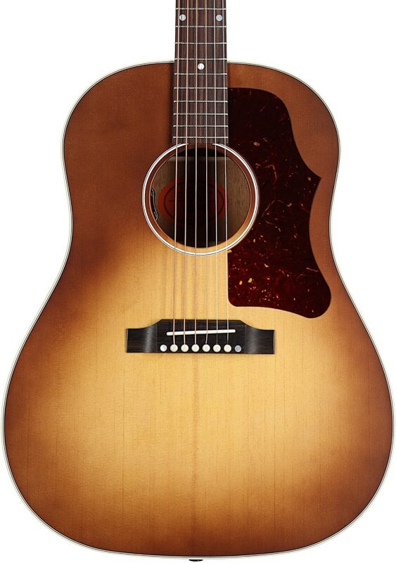 open zoom image for Gibson J-45 '50s Faded Acoustic-Electric Guitar (with Case), Faded Vintage Sunburst, Body Straight Front