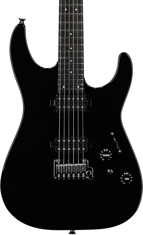 open zoom image for Charvel Pro-Mod DK24 HH 2PT EBN Electric Guitar, Gloss Black, Open Box (Very Good), Body Straight Front