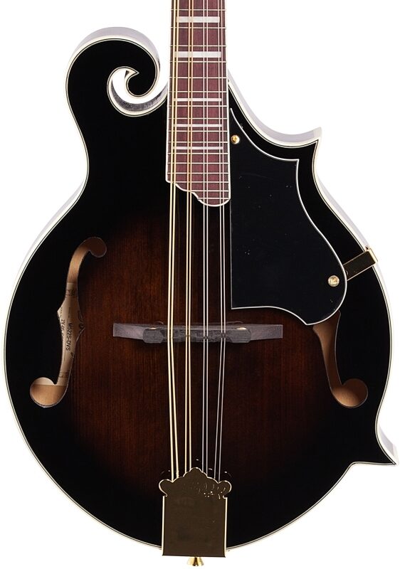 open zoom image for Ibanez M522S F-Style Mandolin, Dark Violin Sunburst, Body Straight Front