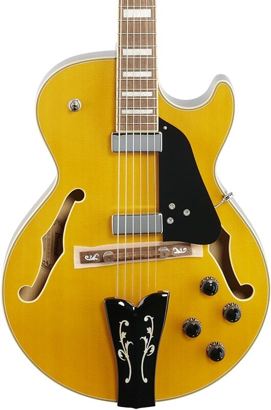 open zoom image for Ibanez GB10EM George Benson Electric Guitar, Antique Amber, Body Straight Front