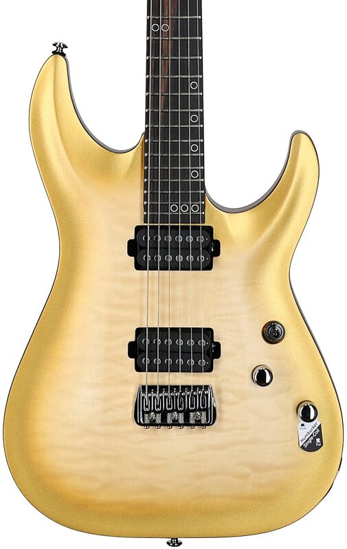 open zoom image for Schecter Omen Extreme-II Electric Guitar, Gold Rush, Chrome Hardware, Body Straight Front