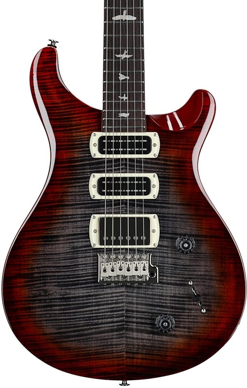 open zoom image for PRS Paul Reed Smith SE Studio V2 Electric Guitar (with Gig Bag), Charcoal Cherry Burst, Body Straight Front