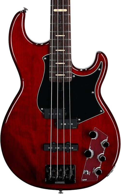 open zoom image for Yamaha BB734A Electric Bass Guitar (with Gig Bag), Fired Red, Open Box (Very Good), Body Straight Front