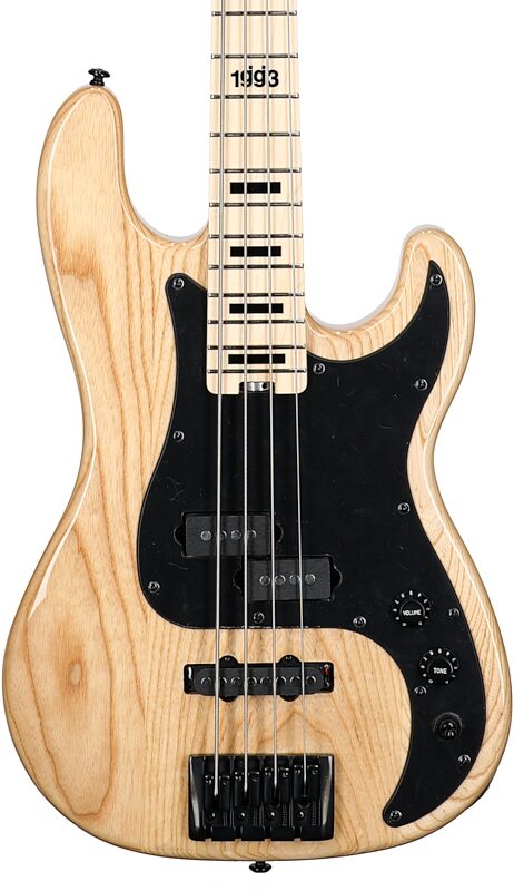 open zoom image for Schecter Justin Beck V Anniversary Electric Bass, Gloss Natural, Body Straight Front