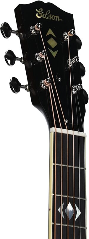 open zoom image for Gibson Historic 1936 Advanced Jumbo Acoustic Guitar (with Case), Vintage Sunburst, Serial Number 21982021, Headstock Left Front