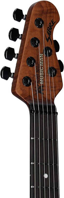 open zoom image for Ernie Ball Music Man Sabre HH Tremolo Electric Guitar, Rosewood Fingerboard (with Mono Gig Bag), Gator Burst, Serial Number H07256, Headstock Left Front